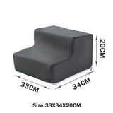 Maxbell Pet Ramp Lightweight Non Slip Gentle Slope for Puppy Dogs Injured Small Pets dark gray