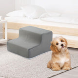 Maxbell Pet Ramp Lightweight Non Slip Gentle Slope for Puppy Dogs Injured Small Pets light gray