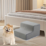 Maxbell Pet Ramp Lightweight Non Slip Gentle Slope for Puppy Dogs Injured Small Pets light gray