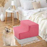 Maxbell Pet Ramp Lightweight Non Slip Gentle Slope for Puppy Dogs Injured Small Pets Pink
