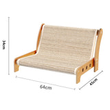 Maxbell Cat Sisal Scratching Board recliner Sofa Accessory Reusable Kitten Chair Toy Size L