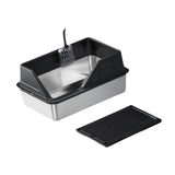 Maxbell Cat Litter Tray with Raised Edges Splashproof Large Capacity Include Scooper Black