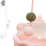 Maxbell Interactive Cat Toy Funny Teaser Rod Tumbler for Indoor Cats Kitten Hunting Pibk