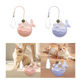 Maxbell Interactive Cat Toy Funny Teaser Rod Tumbler for Indoor Cats Kitten Hunting Pibk