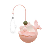 Maxbell Interactive Cat Toy Funny Teaser Rod Tumbler for Indoor Cats Kitten Hunting Pibk