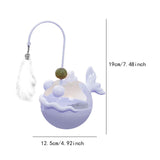 Maxbell Interactive Cat Toy Funny Teaser Rod Tumbler for Indoor Cats Kitten Hunting Violet