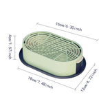 Maxbell Cat Grass Germination Starter Planter Multifunctional Wheatgrass Growing Pot Dark and Light Green