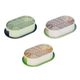 Maxbell Cat Grass Germination Starter Planter Multifunctional Wheatgrass Growing Pot Dark and Light Green