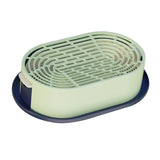 Maxbell Cat Grass Germination Starter Planter Multifunctional Wheatgrass Growing Pot Dark and Light Green