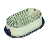 Maxbell Cat Grass Germination Starter Planter Multifunctional Wheatgrass Growing Pot Dark and Light Green