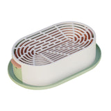 Maxbell Cat Grass Germination Starter Planter Multifunctional Wheatgrass Growing Pot Green and Pink