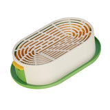 Maxbell Cat Grass Germination Starter Planter Multifunctional Wheatgrass Growing Pot Green and Yellow