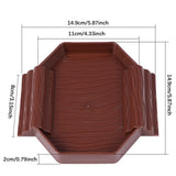 Maxbell Turtle Bathing Pool with Double Ladder Reptile Water Dish for Bearded Dragon Dark Red
