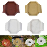 Maxbell Turtle Bathing Pool with Double Ladder Reptile Water Dish for Bearded Dragon Dark Red