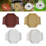 Maxbell Turtle Bathing Pool with Double Ladder Reptile Water Dish for Bearded Dragon Dark Red