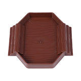 Maxbell Turtle Bathing Pool with Double Ladder Reptile Water Dish for Bearded Dragon Dark Red
