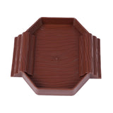 Maxbell Turtle Bathing Pool with Double Ladder Reptile Water Dish for Bearded Dragon Dark Red