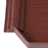 Maxbell Turtle Bathing Pool with Double Ladder Reptile Water Dish for Bearded Dragon Dark Red