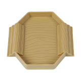 Maxbell Turtle Bathing Pool with Double Ladder Reptile Water Dish for Bearded Dragon Yellow