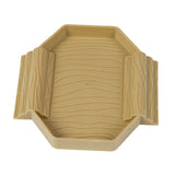 Maxbell Turtle Bathing Pool with Double Ladder Reptile Water Dish for Bearded Dragon Yellow