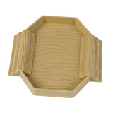 Maxbell Turtle Bathing Pool with Double Ladder Reptile Water Dish for Bearded Dragon Yellow