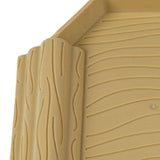 Maxbell Turtle Bathing Pool with Double Ladder Reptile Water Dish for Bearded Dragon Yellow