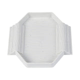 Maxbell Turtle Bathing Pool with Double Ladder Reptile Water Dish for Bearded Dragon Marble White