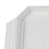Maxbell Turtle Bathing Pool with Double Ladder Reptile Water Dish for Bearded Dragon Marble White