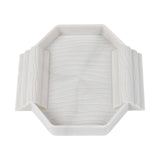 Maxbell Turtle Bathing Pool with Double Ladder Reptile Water Dish for Bearded Dragon White