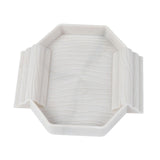 Maxbell Turtle Bathing Pool with Double Ladder Reptile Water Dish for Bearded Dragon White