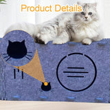Maxbell Cat House Practical with Interactive Hole Pet Tunnel for Multiple Cats