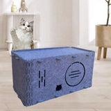 Maxbell Cat House Practical with Interactive Hole Pet Tunnel for Multiple Cats