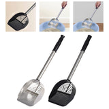 Maxbell Stainless Steel Cats Litter Scoop Kitten Litter Sifting Shovel for Litter Pan Silver