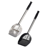Maxbell Stainless Steel Cats Litter Scoop Kitten Litter Sifting Shovel for Litter Pan Silver