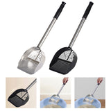 Maxbell Stainless Steel Cats Litter Scoop Kitten Litter Sifting Shovel for Litter Pan Silver