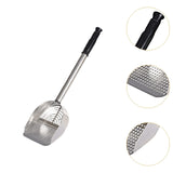 Maxbell Stainless Steel Cats Litter Scoop Kitten Litter Sifting Shovel for Litter Pan Silver