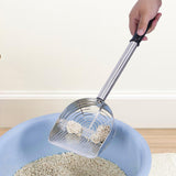 Maxbell Stainless Steel Cats Litter Scoop Kitten Litter Sifting Shovel for Litter Pan Silver