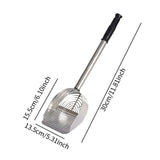 Maxbell Stainless Steel Cats Litter Scoop Kitten Litter Sifting Shovel for Litter Pan Silver