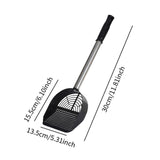 Maxbell Stainless Steel Cats Litter Scoop Kitten Litter Sifting Shovel for Litter Pan Black