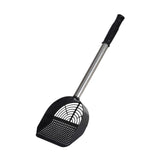 Maxbell Stainless Steel Cats Litter Scoop Kitten Litter Sifting Shovel for Litter Pan Black