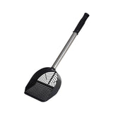 Maxbell Stainless Steel Cats Litter Scoop Kitten Litter Sifting Shovel for Litter Pan Black