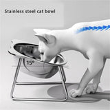 Maxbell Raised Dog Bowl Pet Food Water Dish Kitty Household Elevated Tilted Cat Bowl