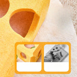 Maxbell Cheese Toy for Cats Cat Teaser Felt Cats Playing Case for Home Ideal Gift Playing Yellow