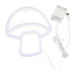 Maxbell Mushroom LED Neon Sign Decorative Neon Light for Party Photo Props Kids Room pink white light