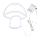 Maxbell Mushroom LED Neon Sign Decorative Neon Light for Party Photo Props Kids Room red yellow light