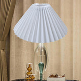 Maxbell Pleated Lampshade Simple Cloth Floor Lamp Shade for Home Dining Room Bedroom White