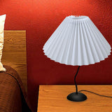 Maxbell Pleated Lampshade Simple Cloth Floor Lamp Shade for Home Dining Room Bedroom White