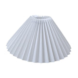 Maxbell Pleated Lampshade Simple Cloth Floor Lamp Shade for Home Dining Room Bedroom White