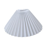 Maxbell Pleated Lampshade Simple Cloth Floor Lamp Shade for Home Dining Room Bedroom White