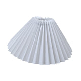 Maxbell Pleated Lampshade Simple Cloth Floor Lamp Shade for Home Dining Room Bedroom White